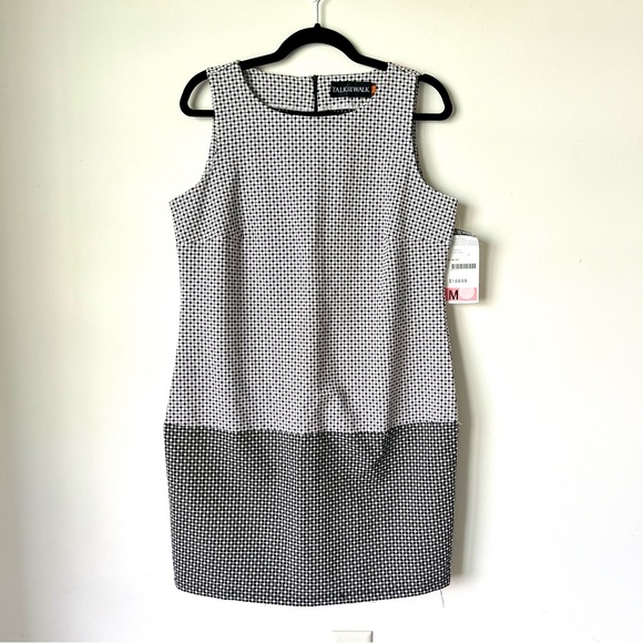 NWT Vintage TALK OF THE WALK Sleeveless Contrast Shift Day Dress—SZ. Medium - Picture 14 of 15